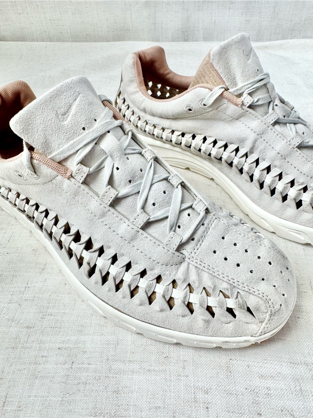 Nike Mayfly Woven Running Sneakers Neutral Grey Wolf Grey Women’s US 12